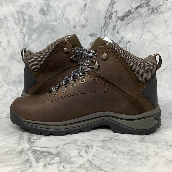 Timberland 10M Brown Full Grain White Ledge Waterproof Mid Hiker Boots P1-24 - Picture 4 of 9